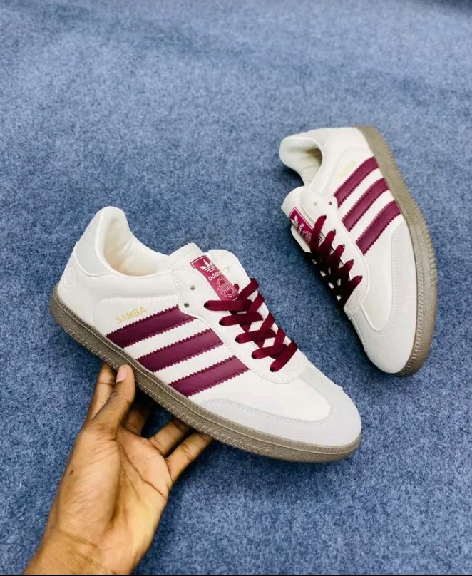 Adidas samba. White × Maroon